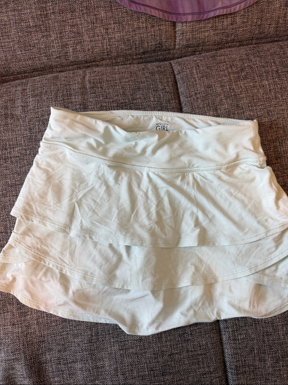 Athleta Girl White Tiered Skort